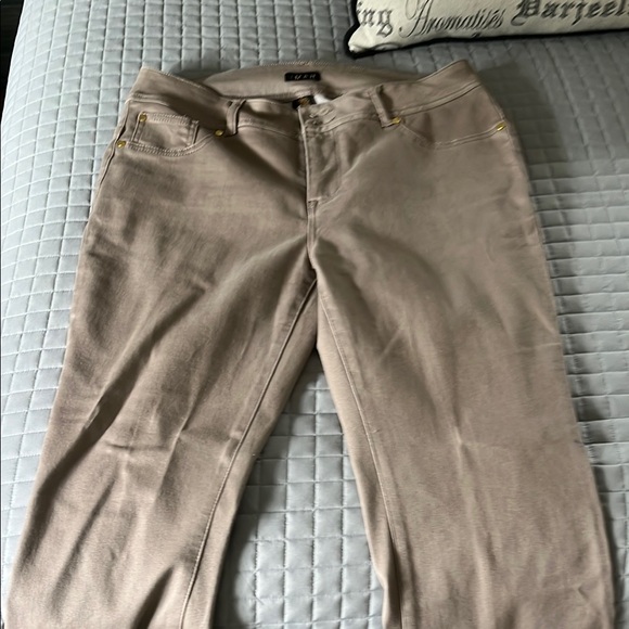 IMAN Denim - IMAN Women's Straight Leg Beige Jeans